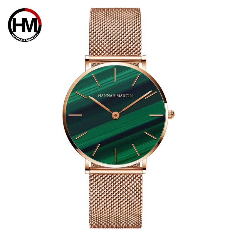 Luxury Waterproof Women's Rose Gold Wristwatch