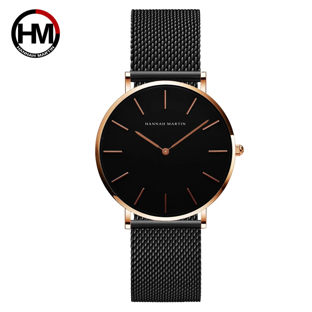 Luxury Waterproof Women's Rose Gold Wristwatch